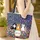 Three Cats Folk Art Flowers Floral Wreath Garden Scene - Cat Lover Everyday Gift Quilted Tote Bag - 4