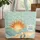 Setting Sun Ocean Waves Footprints Seashells - Coastal Travel Gift Quilted Tote Bag - 1