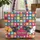Adorable Cartoon Dog Faces - Dog Lover Gift for Pet Parents Quilted Tote Bag - 1