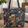 Cubist Face Holding Cup Art Deco Name - Personalized Everyday Art Gift Quilted Tote Bag - 1
