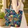 Cubist Face Holding Cup Art Deco Name - Personalized Everyday Art Gift Quilted Tote Bag - 4