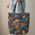 Cubist Face Holding Cup Art Deco Name - Personalized Everyday Art Gift Quilted Tote Bag - 6