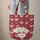Ruby Red Knitted Hearts - Anniversary Gift for Couples - Valentine's Day Celebration Quilted Tote Bag - 6
