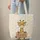 Cartoon Giraffe Red Glasses Wooden Sign - Children's Book Lover Gift for Kids Quilted Tote Bag - 6