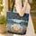 Personalized Campfire Adirondack Chairs Lake - Rustic Cabin Bag Gift Quilted Tote Bag - 4