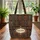Personalized Ornate Bookshelf Library Wall - Book Lover Gift Quilted Tote Bag - 3