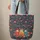 Smiling Matryoshka Dolls with Folk Art Flowers Berries Leaves Dots Scrolls Gift Quilted Tote Bag - 6