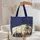 Majestic White Bison Tribal Feather Golden Grass Western Scroll - Wildlife Lover Gift Quilted Tote Bag - 5