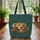Vintage Travel Trailer Campfire Personalized Rustic Sign - Outdoor Living Gift Quilted Tote Bag - 3