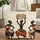 African Drummers Wooden Sign - Cultural Art Music Lover Gift Quilted Tote Bag - 1