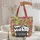 Bear Winking Cat Graffiti Chalkboard - Everyday Use Gift Quilted Tote Bag - 5