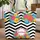 Hibiscus Orchid Chevron Tropical Floral - Travel Essentials Tropical Lifestyle Quilted Tote Bag - 1