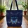 Ornate Glowing Butterflies Swirling Ethereal Light Trails Silhouettes - Everyday Carry Quilted Tote Bag - 3
