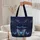 Ornate Glowing Butterflies Swirling Ethereal Light Trails Silhouettes - Everyday Carry Quilted Tote Bag - 5