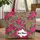 Personalized Leopard Print Hot Pink Roses Floral Bouquet - Everyday Fashion Accessory Quilted Tote Bag - 1