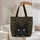 Luminous Golden Eye Black Cat Gold Filigree Personalized Name - Dark Fantasy Cat Lover Gift Quilted Tote Bag - 5