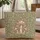 Mushrooms Small Flowers Winding Vines Floral Wreath - Everyday Botanical Tote Quilted Tote Bag - 1