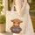 Shaggy Fur Baby Highland Cow Oak Leaves Acorns Berries - Farmhouse Bag Gift Quilted Tote Bag - 4