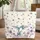 Hummingbird Floral Vines Purple Blossoms - Nature Lover Gift Quilted Tote Bag - 1