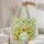 Dense Sunflowers Blue Orange Butterflies Floral Wreath Garden - Summer Gift Quilted Tote Bag - 5