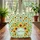 Dense Sunflowers Blue Orange Butterflies Floral Wreath Garden - Summer Gift Quilted Tote Bag - 3