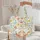 Lop-Eared Bunny Floral Wreath Personalized - Everyday Carryall Bunny Lover Quilted Tote Bag - 5