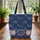 Ornate Floral Brooches Silver Leaf Personalized Locket Everyday Style Quilted Tote Bag - 3