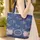 Ornate Floral Brooches Silver Leaf Personalized Locket Everyday Style Quilted Tote Bag - 4