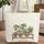 Potted Houseplants Botanical Wreath Personalized Name Everyday Tote - Plant Lover Gift Quilted Tote Bag - 1