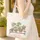 Potted Houseplants Botanical Wreath Personalized Name Everyday Tote - Plant Lover Gift Quilted Tote Bag - 4