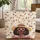 Stylish Woman Dark Skin Straw Hat Sunglasses Abstract Leaf Shapes - Everyday Carryall Gift Quilted Tote Bag - 1