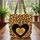 Distressed Personalized Black Heart Leopard Spots - Everyday Carry Gift Quilted Tote Bag - 3