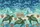 Ornate Sea Turtles Ocean Waves Seashells - Ocean Life Lover Gift Quilted Tote Bag - 7