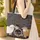 Three Sheep Floral Wreath Your Name - Everyday Tote Farm Animal Gift Quilted Tote Bag - 4
