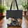 Three Sheep Floral Wreath Your Name - Everyday Tote Farm Animal Gift Quilted Tote Bag - 3