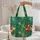 Personalized Monkey Parrots Jungle Leaves - Wildlife Lover Gift Quilted Tote Bag - 5