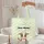 Brown White Cow Name Cloud Speech Bubble Clover Daisy - Farmhouse Cow Lover Gift Quilted Tote Bag - 5