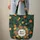 Tropical Foliage Orange Lilies Bird of Paradise Text Wreath - Vacation Travel Quilted Tote Bag - 6