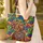 Profile Woman African Headwrap Circular Earrings Patchwork - Everyday Carry Gift Quilted Tote Bag - 4