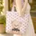 Teddy Bear Golden Heart Black Bows Name Personalization - Kids Birthday Gift for Girls Quilted Tote Bag - 4
