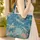 Sea Turtles Ocean Map Personalized Name - Ocean Lover Travel Gift Quilted Tote Bag - 4