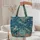 Sea Turtles Ocean Map Personalized Name - Ocean Lover Travel Gift Quilted Tote Bag - 5