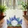 Bluebonnet Flowers Personalized Floral Wreath - Nature Lover Everyday Gift Quilted Tote Bag - 3