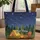 Personalized Campsite Starry Night Tent Campfire - Outdoor Adventure Gift Quilted Tote Bag - 1
