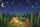Personalized Campsite Starry Night Tent Campfire - Outdoor Adventure Gift Quilted Tote Bag - 7