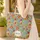 Dragonflies Flowers Leaves Vines Garland - Daily Carry Nature Lover Gift Quilted Tote Bag - 4