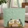Vintage Camper Trailer Pine Tree Camping Chair - Camping Road Trip Adventure Gift Quilted Tote Bag - 1