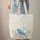 Blue Bird Floral Branches Personalized Name Wildlife Lover Gift Quilted Tote Bag - 6