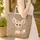 Fennec Fox Wooden Sign Leopard Spots Wildlife Lover Bag Gift for Animal Fan Quilted Tote Bag - 4