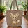 Fennec Fox Wooden Sign Leopard Spots Wildlife Lover Bag Gift for Animal Fan Quilted Tote Bag - 3